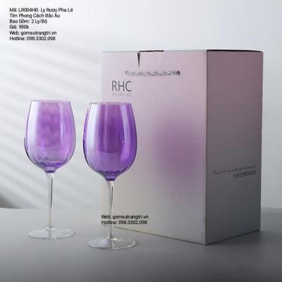 LY RƯỢU PHA LÊ TÍM PHONG CÁCH BẮC ÂU